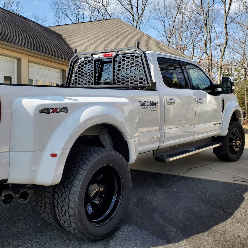 Full coverage Black Widow 'HC' Headache Rack on Ford