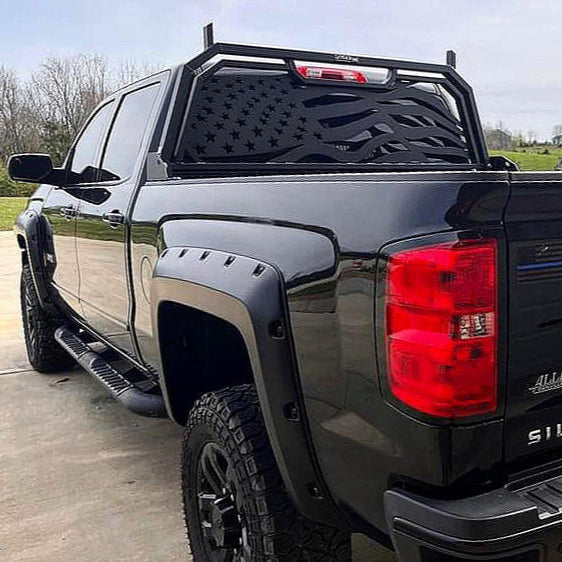 All American full coverage headache rack on Chevy