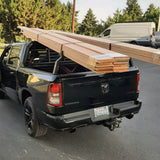 Rear Hoop Truck Rack - Half-Height with Lumber Stops