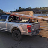 Rear Hoop Truck Rack - Half-Height with Lumber Stops