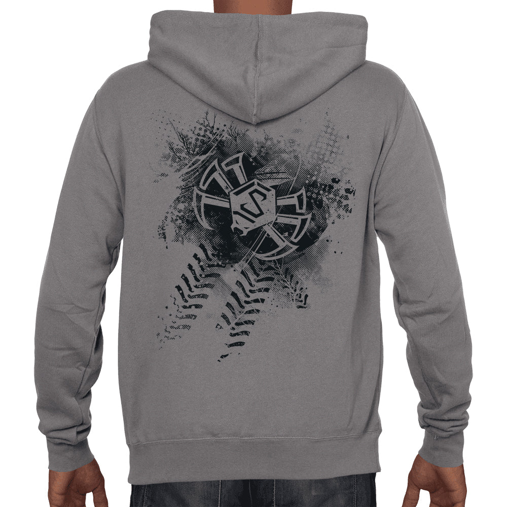 Spyder Industries Gray Hoody - Back